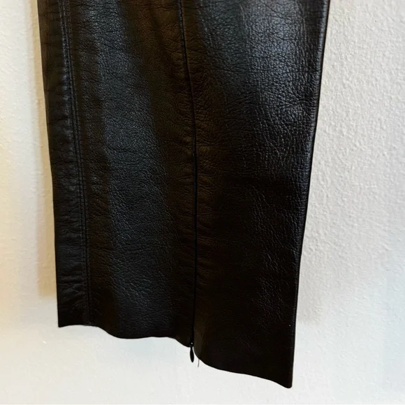 Vintage Black Leather Pants - Picture 5 of 8